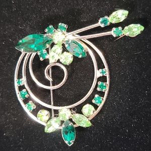 Vintage Sterling Jay Flex Brooch